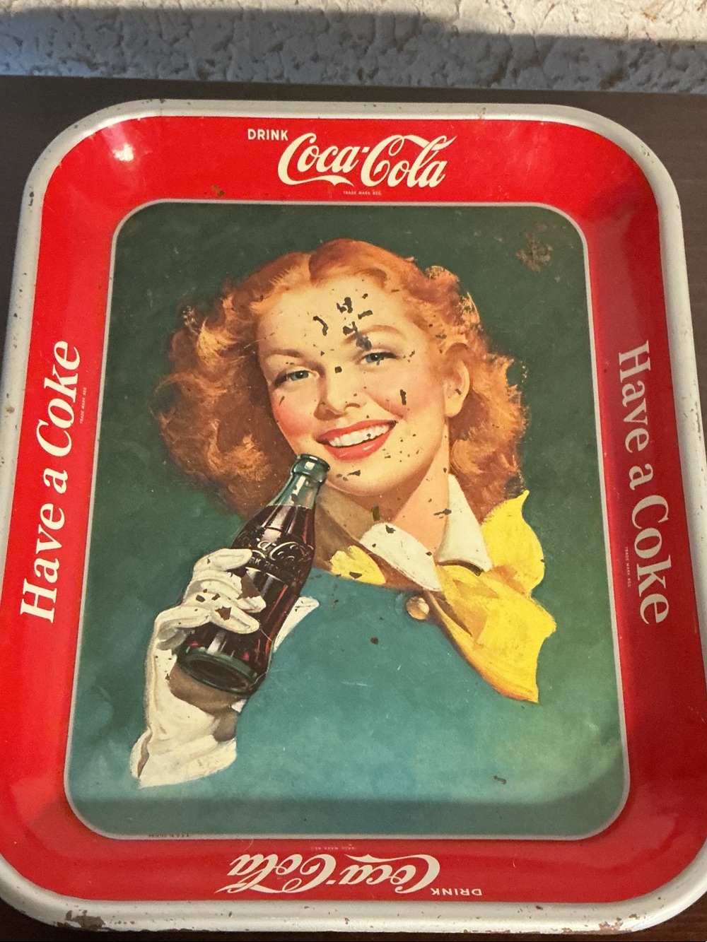 Authentic 1948 Coca Cola “Have a Coke” Serving Tray